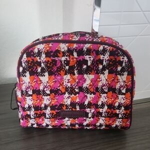 Vera Bradley Pink and Orange Cosmetic Bag
